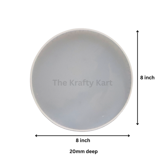 8" Round 20mm Deep Thali Mould