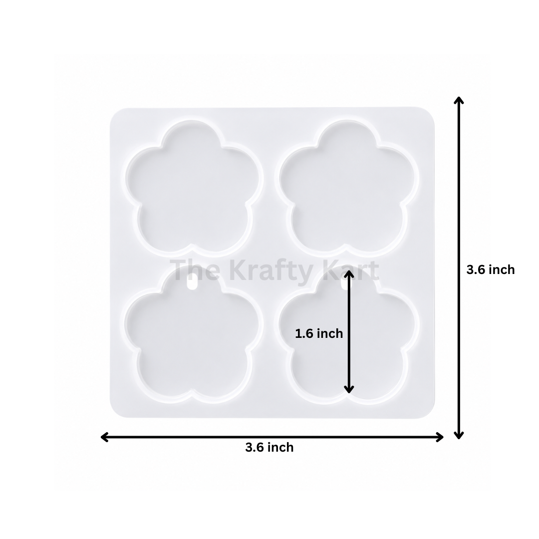 4 Cavity 5 Kali Flower Jewellery & Rakhi Mould