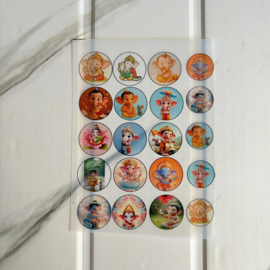 A6 Rakhi Insert Sheet - (Little Ganesh)