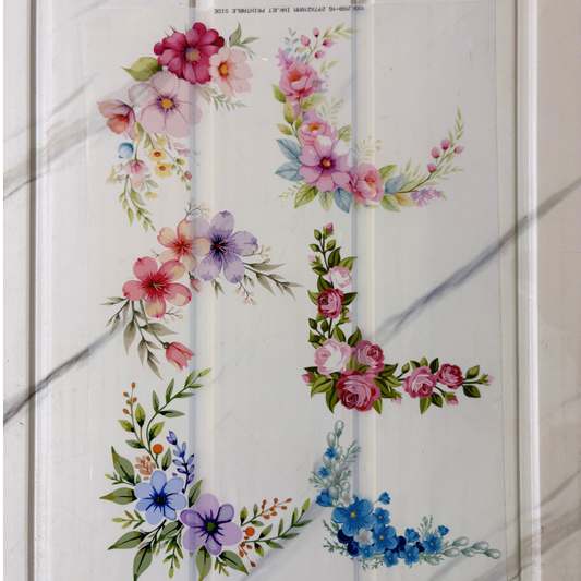 Insert Sheet - Border flower