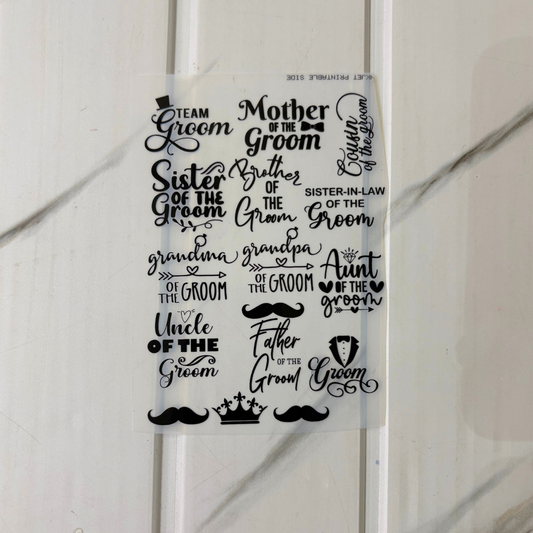 Insert Sheet - Team Groom