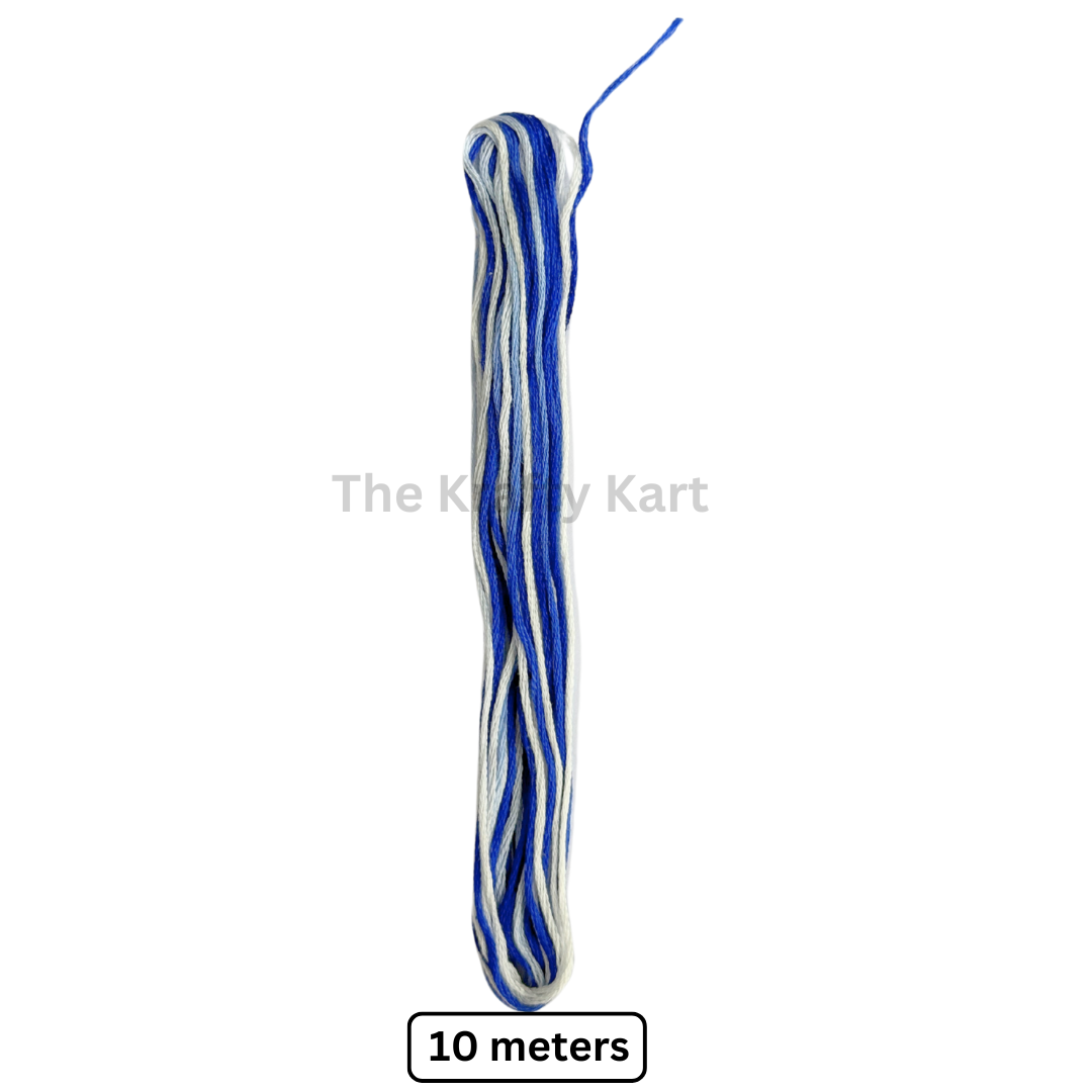Rakhi Thread - Blue & White