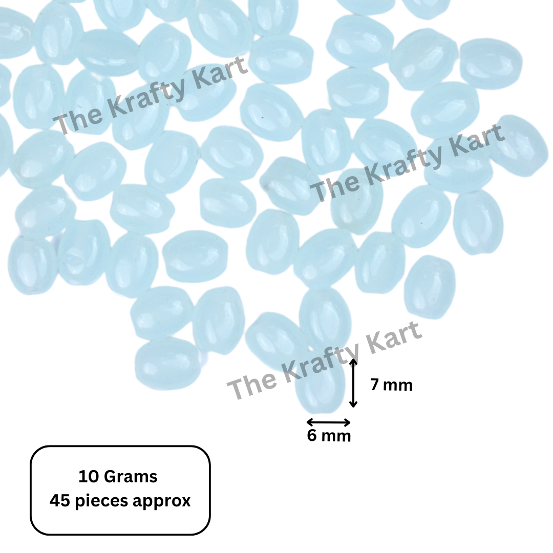 Colourful Oval Pearl Beads