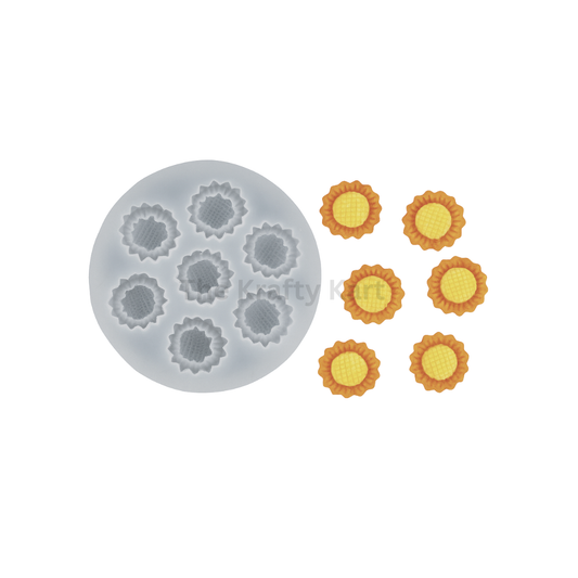 6 Cavity 3D Sunflower Handmade Candle Mould