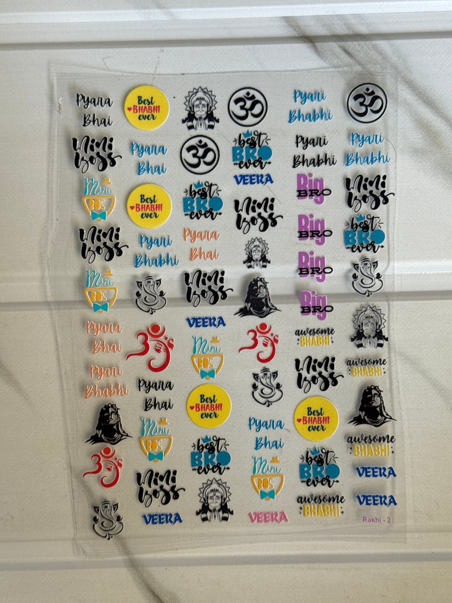 Rakhi (1) - Peel Of Sticker