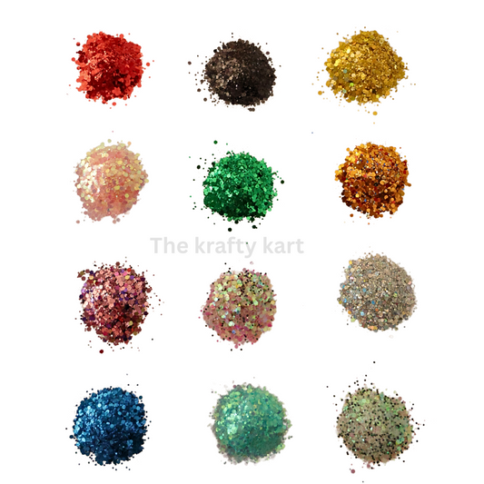 Glittery Hexagonal Chunks