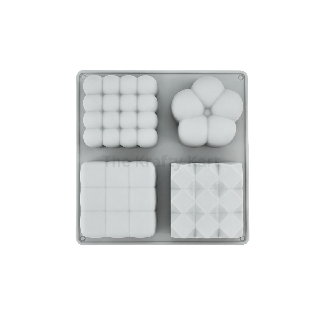 Rubic Cube/ Bubble Candle Mould