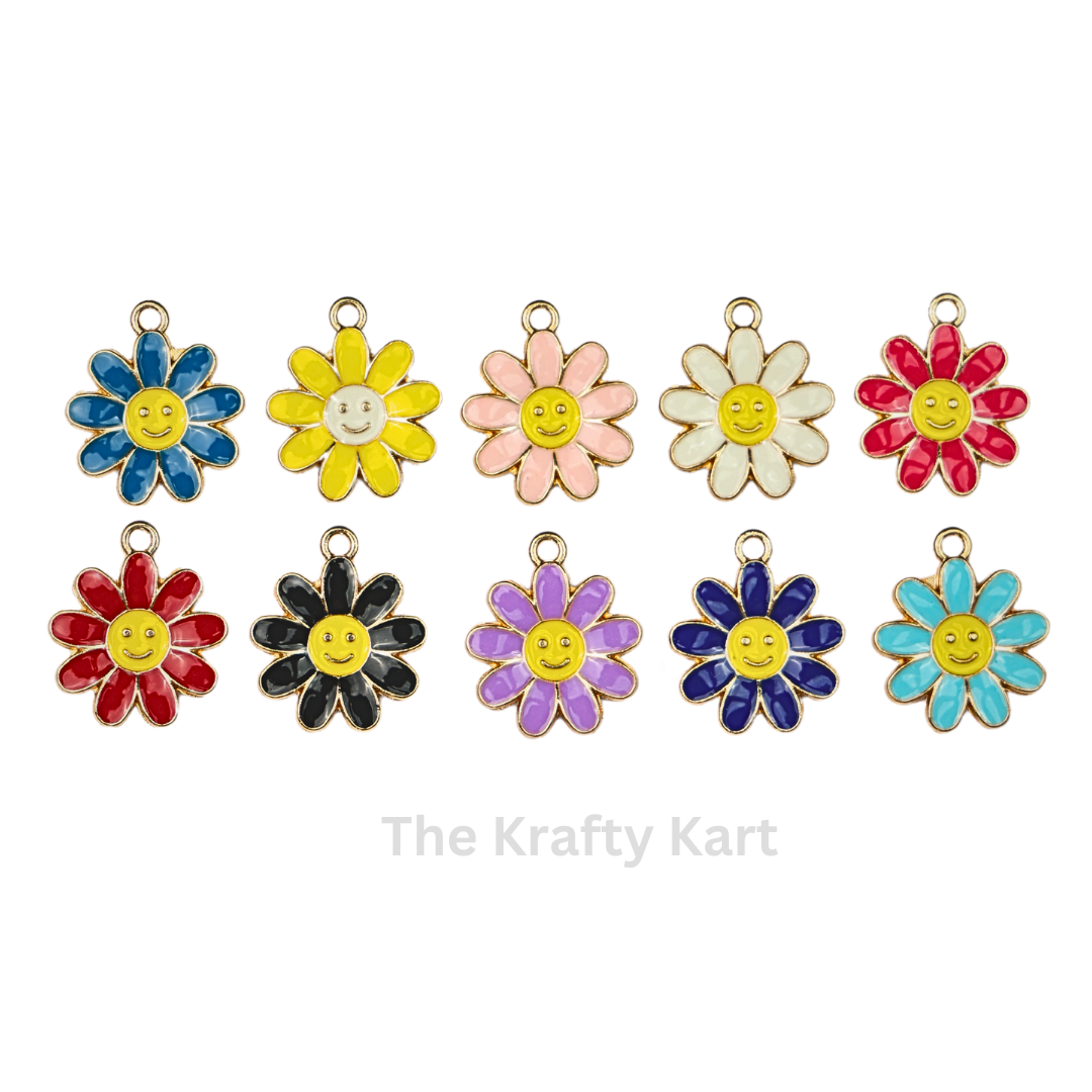 Charm - Smiley Daisy (348)