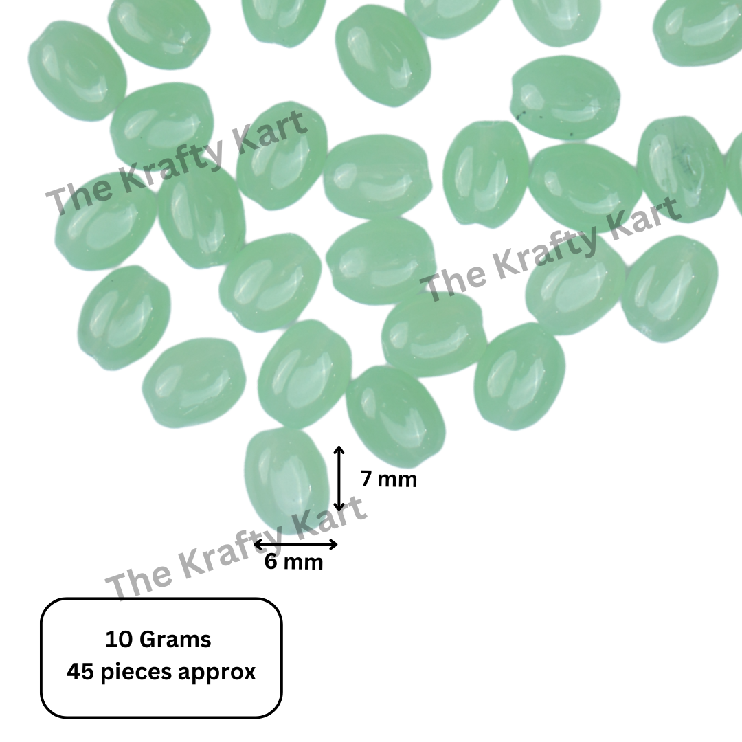 Colourful Oval Pearl Beads