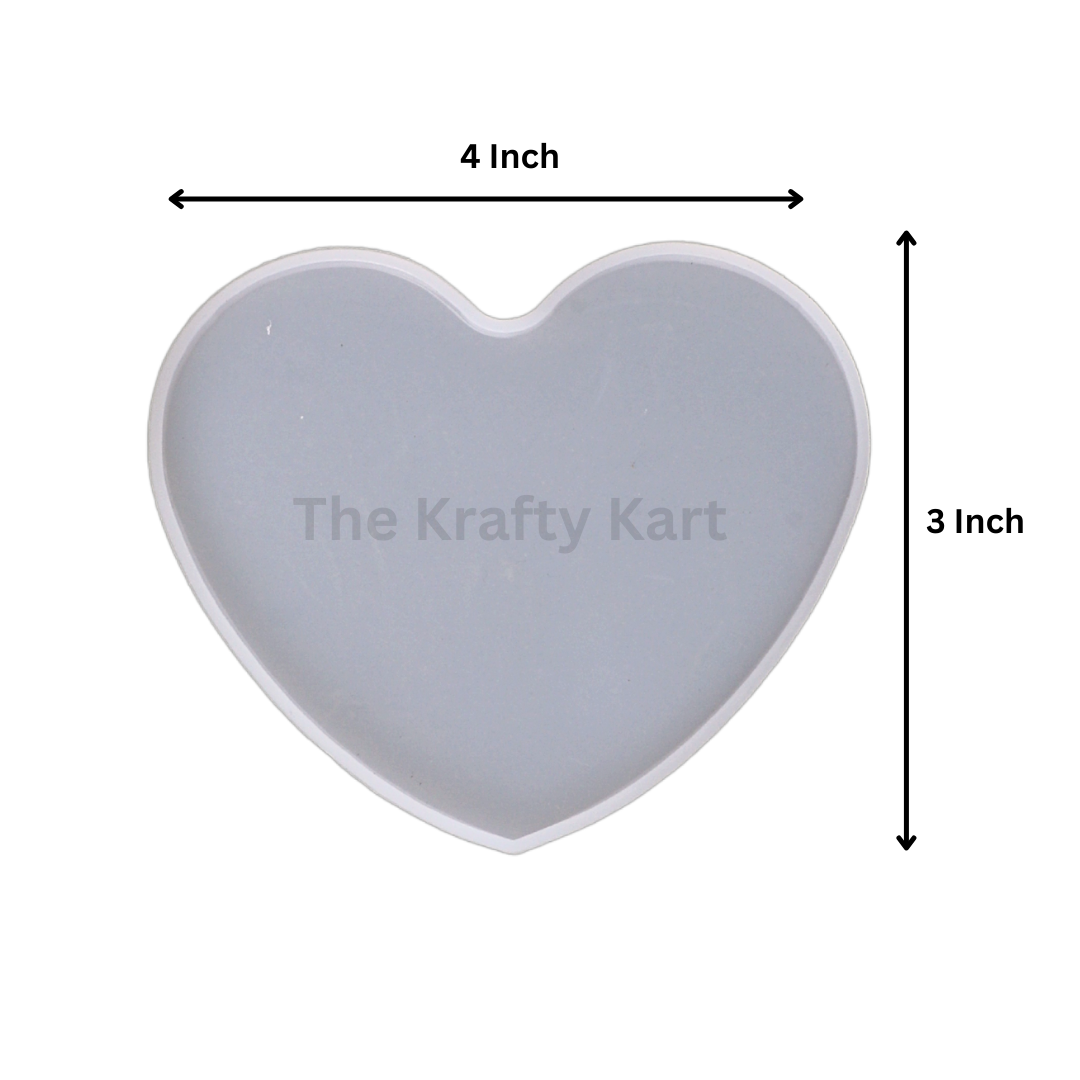 3" Heart Coaster Mould