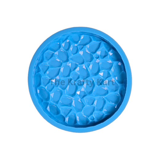 Round Druzzy Blue Mould