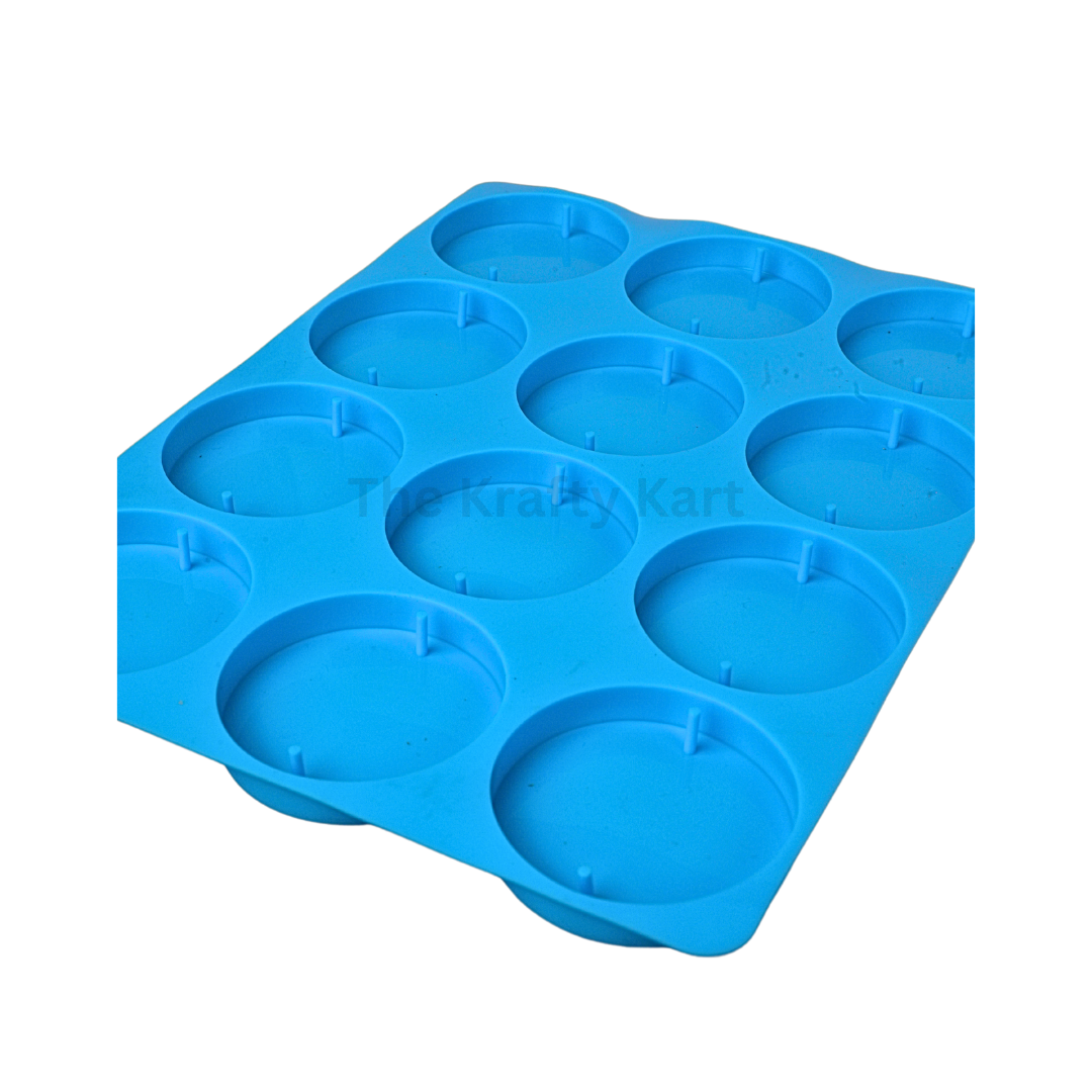 12 in 1 Round Blue Mould