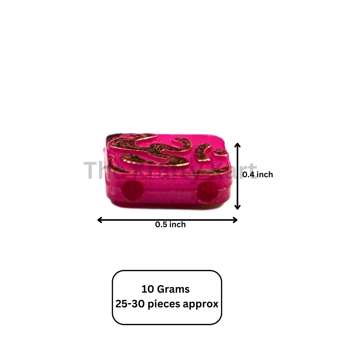 Colourful Rakhi Beads - Om