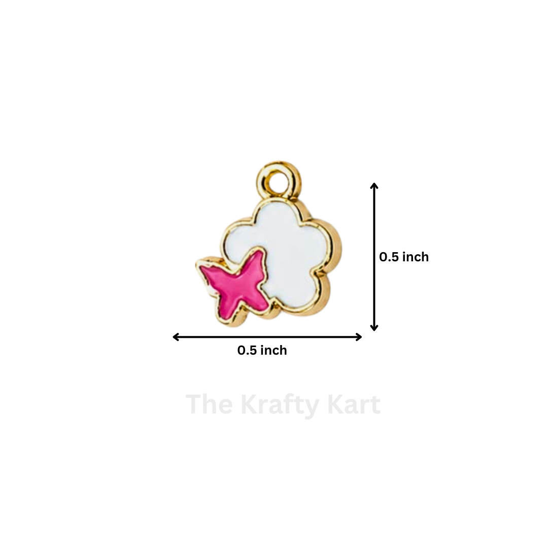 Anti-Tarnish Butterfly Charm Pendant (D)