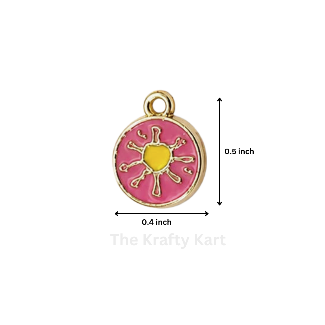 Anti Tarnish Charm - Round Heart