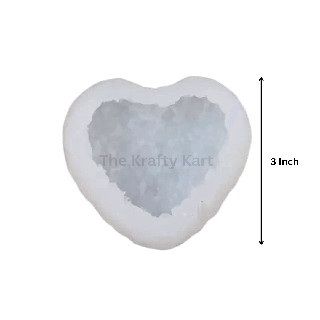 3D Heart Shaped Plumeria Flower Handmade Candle Mould