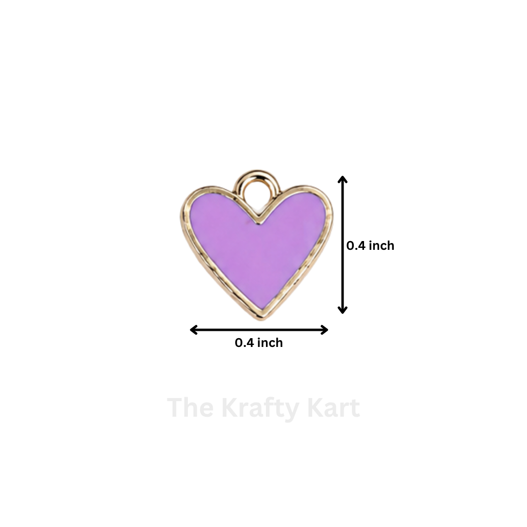 Anti-Tarnish Heart Charm Pendant (N)