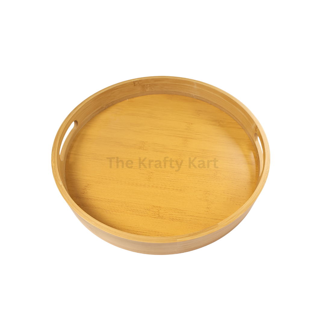 Round Wooden Tray