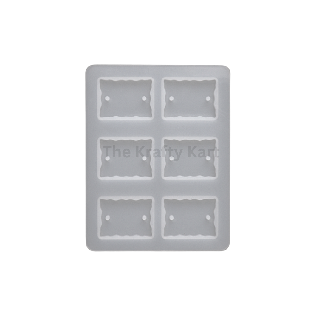 6 Cavity Rectangle Agate Rakhi Mould