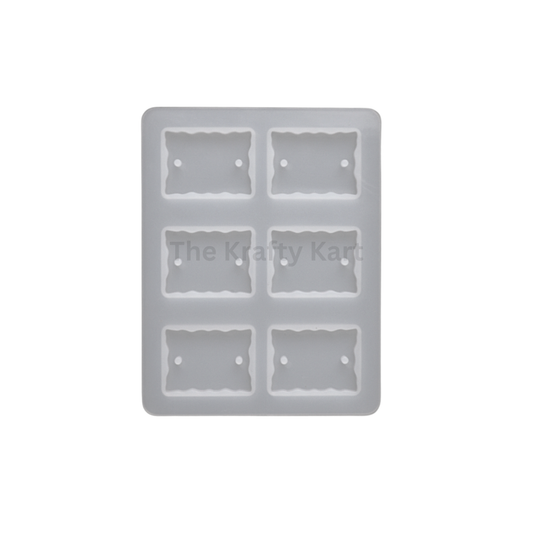6 Cavity Rectangle Agate Rakhi Mould