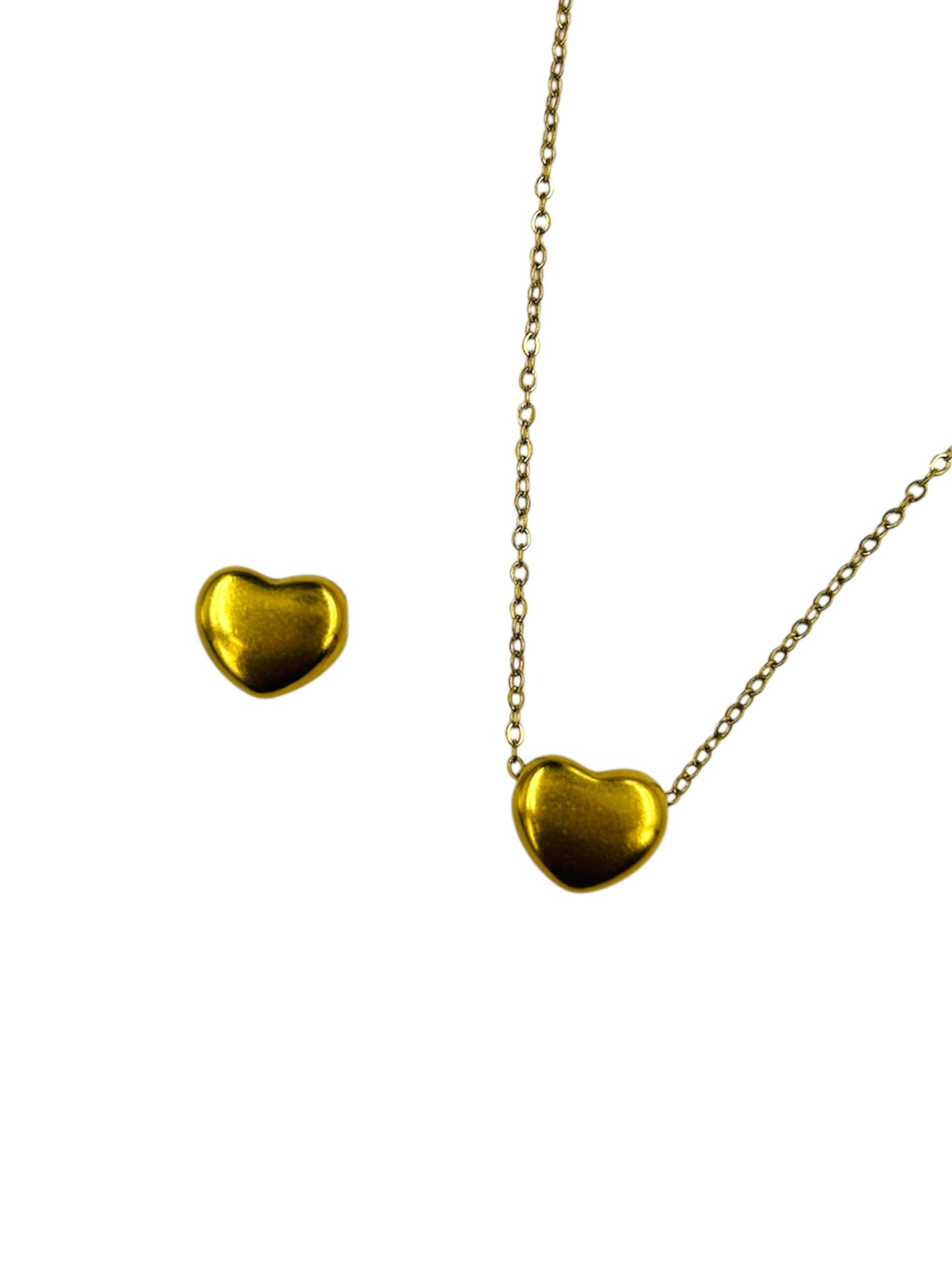 ANTI-TARNISH GOLD HEART CHARM PENDANT