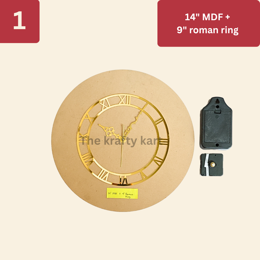 DIY Resin Clock Kit With Roman Ring