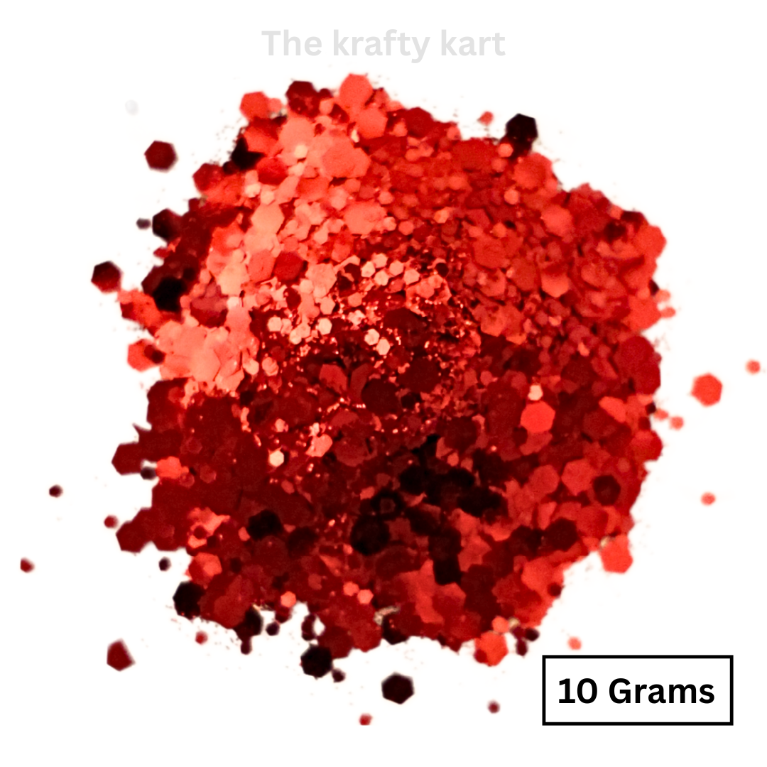Glittery Hexagonal Chunks