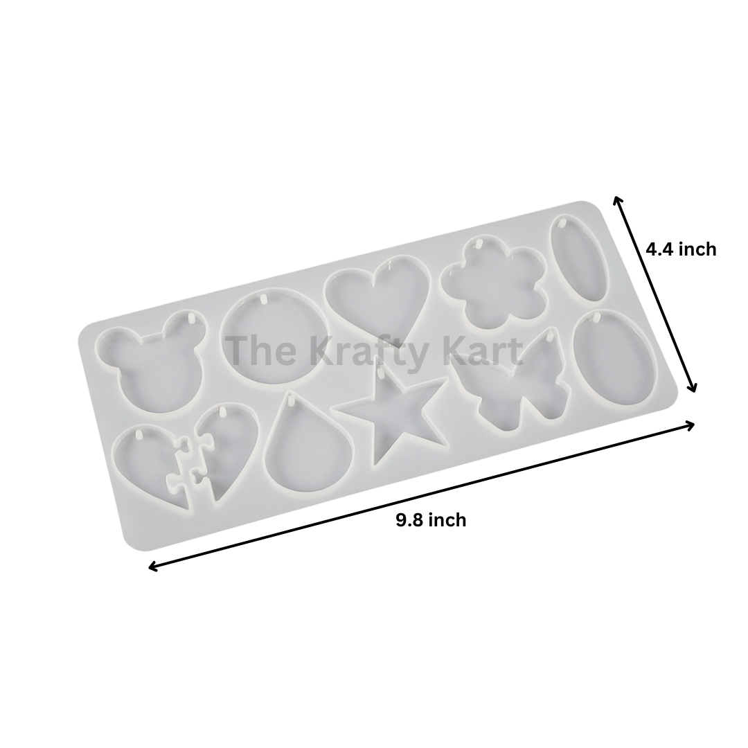 10 Cavity Keychain/Pendant Mould