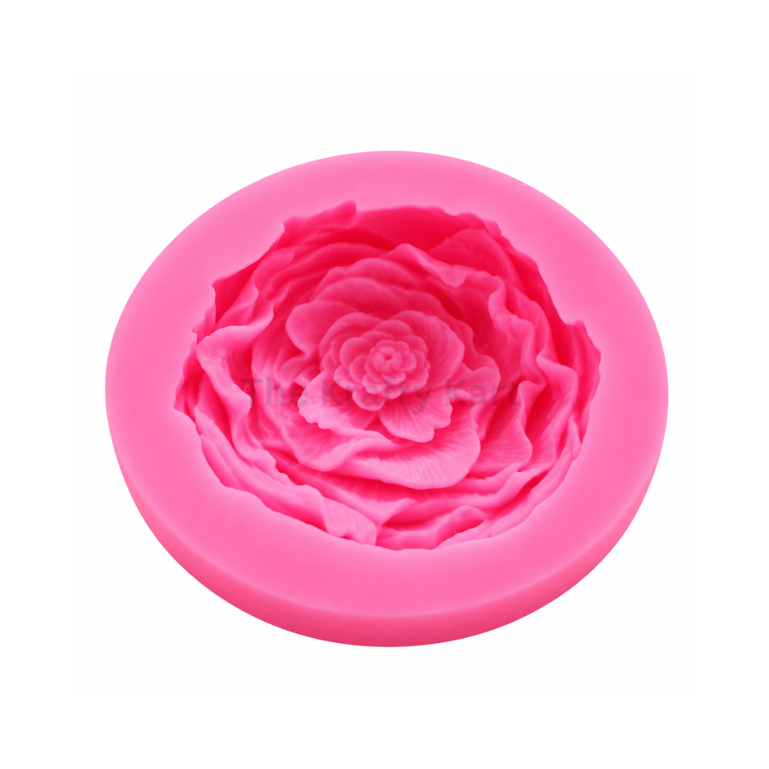 Rose Flower Pink Candle Mould (A)