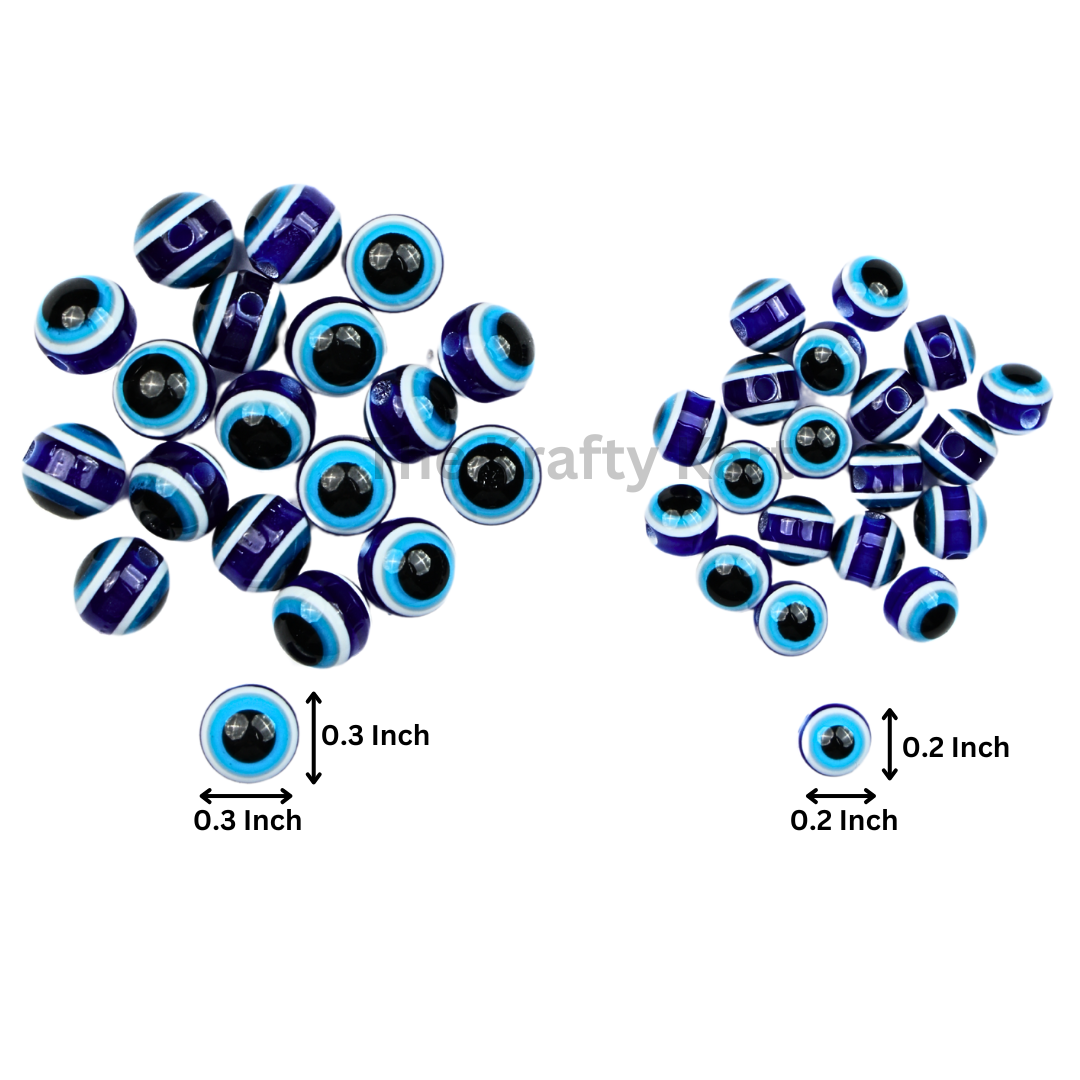 Round Evil Eye Beads