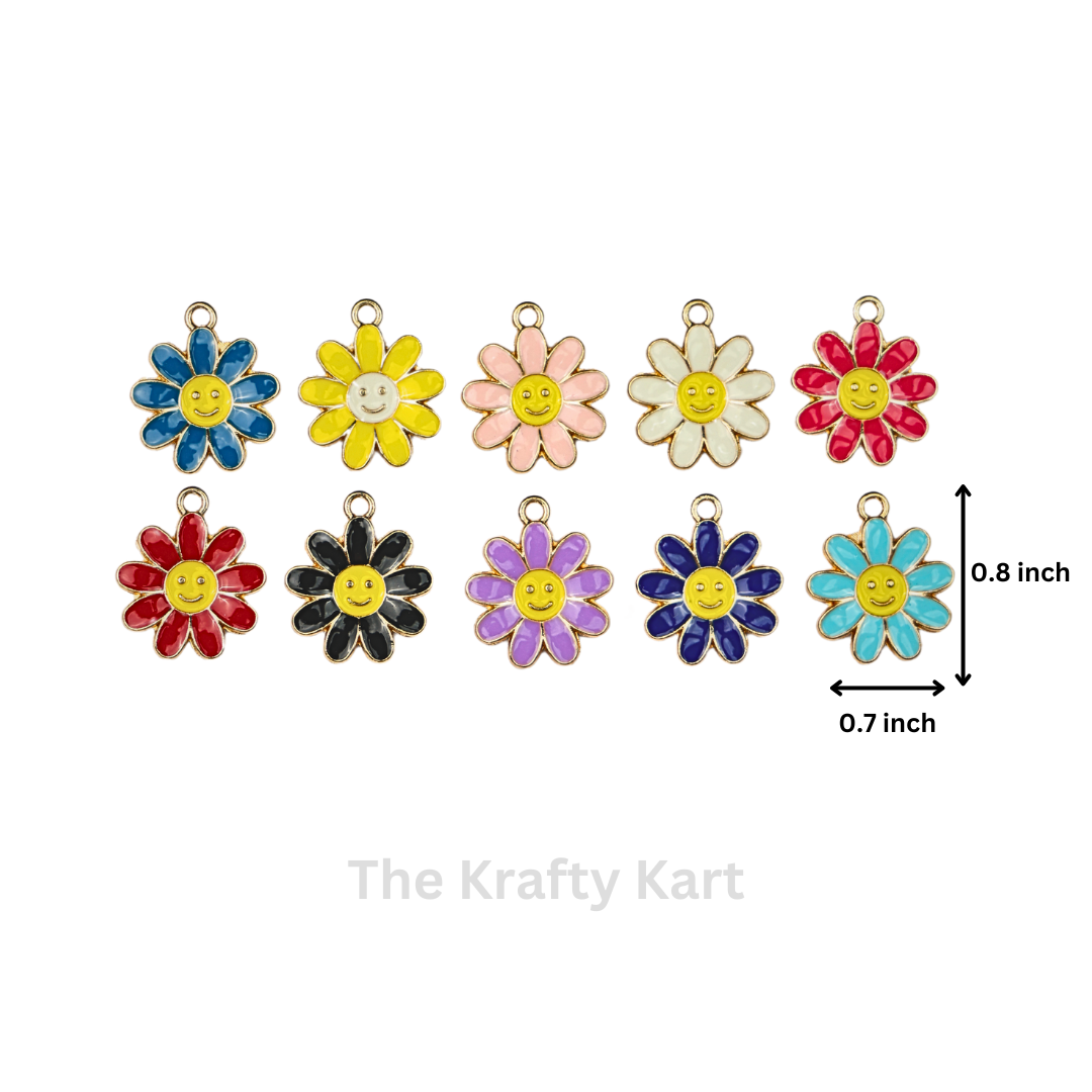 Charm - Smiley Daisy (348)