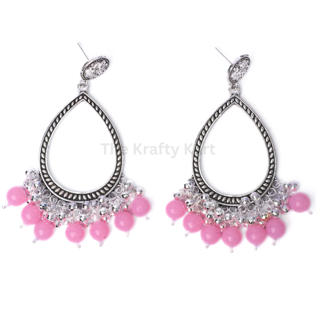 Colourful Drop Resin Jhumka