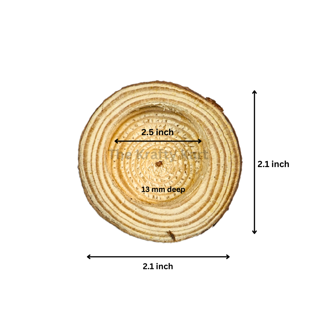 Round Wooden Candle Stand
