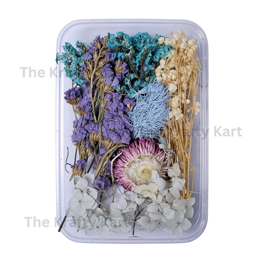 Purple & White Dry Flower Box
