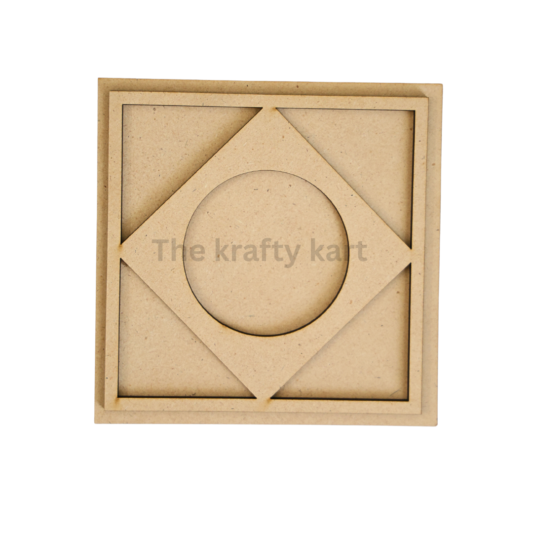 MDF Diwali T-Light Holder (J)