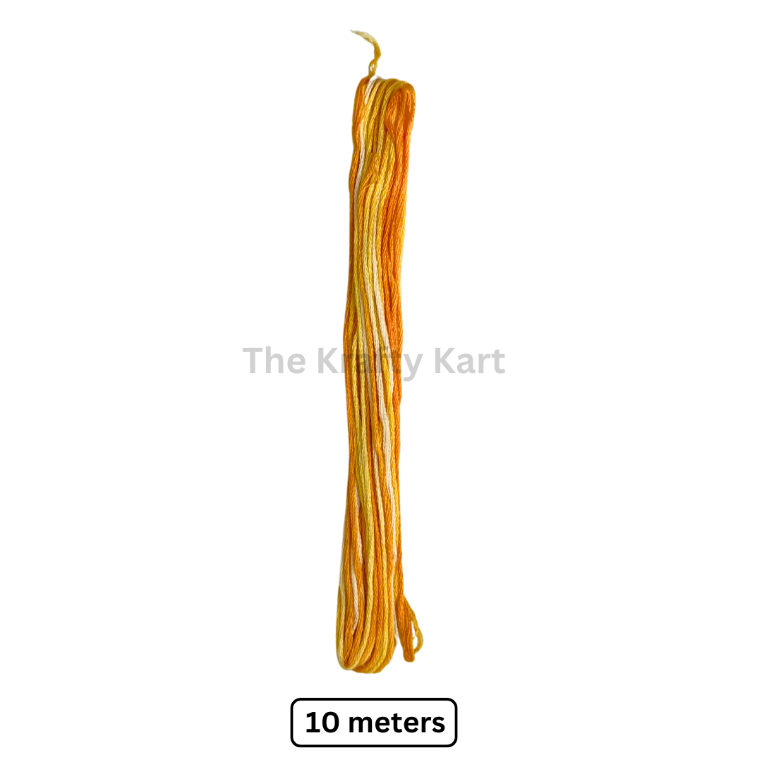 Rakhi Thread - Yellow & White