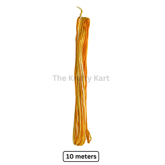 Rakhi Thread - Yellow & White
