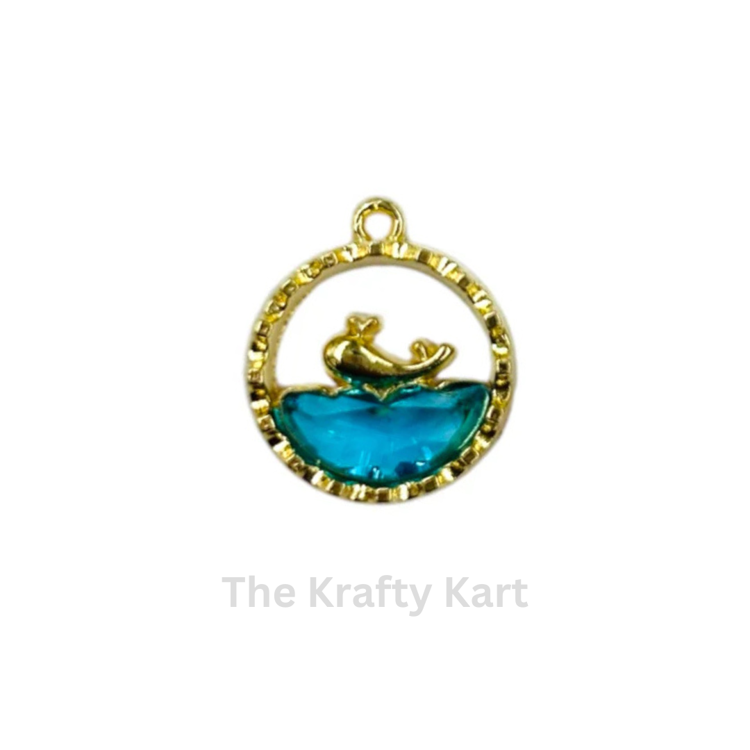 Anti-Tarnish  Ocean Charm Pendant (B)