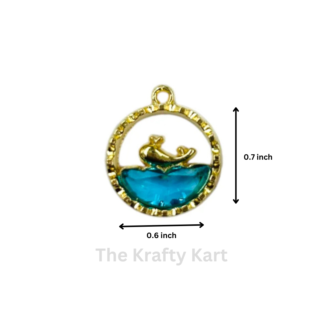 Anti-Tarnish  Ocean Charm Pendant (B)