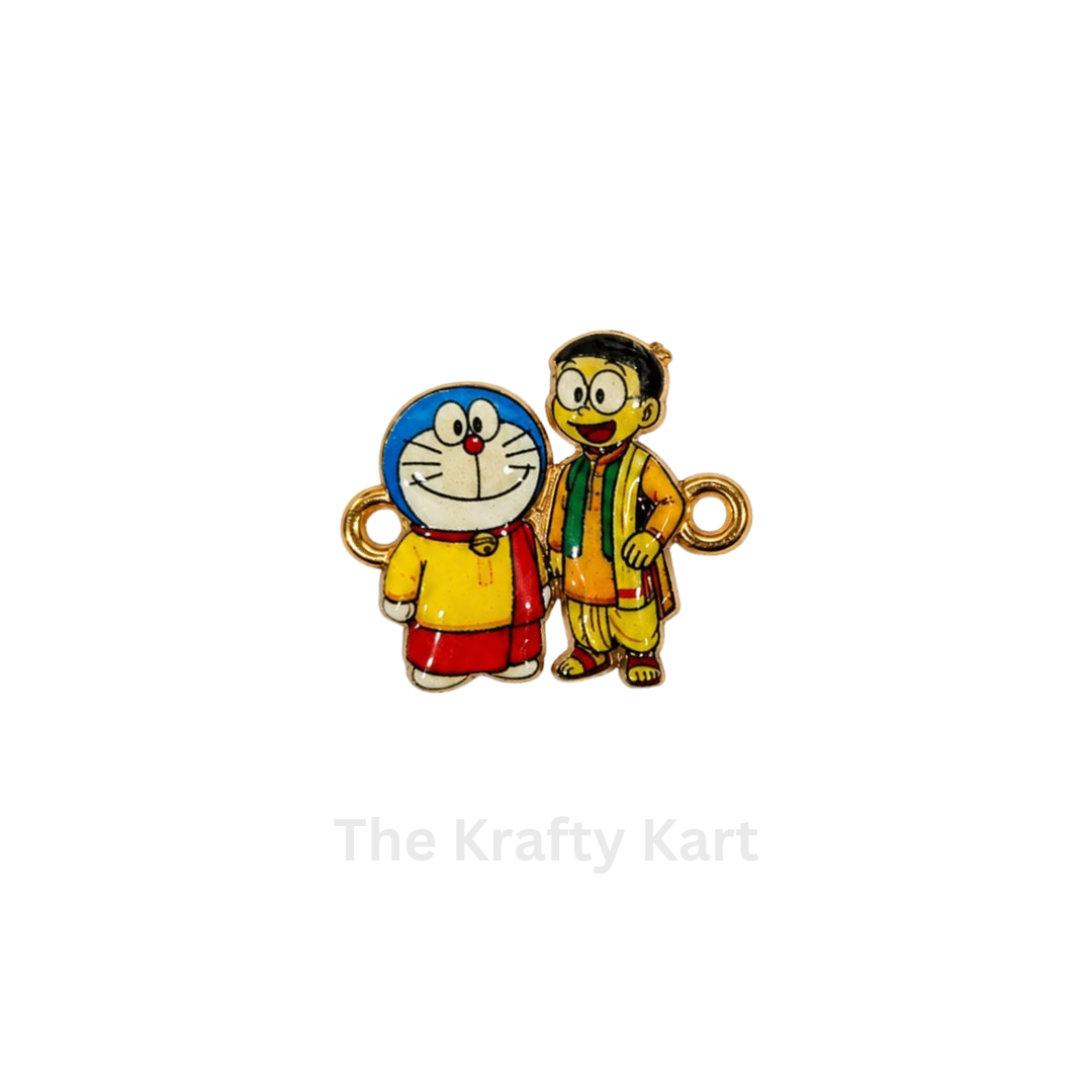 3D Rakhi Charm - Doraemon & Nobita