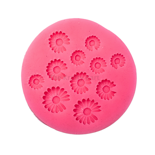 11 Cavity Flower Pink Candle Mould