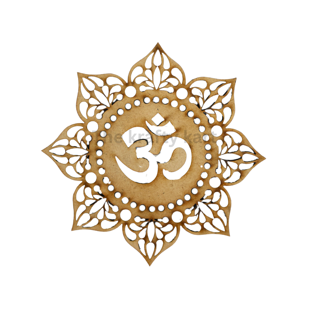 MDF Diwali Cutout - Om (B)
