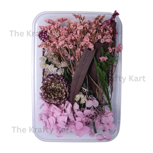 Purple Dry Flower Box