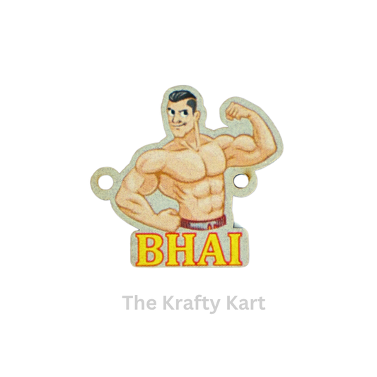 MDF Rakhi Charm - Bhai