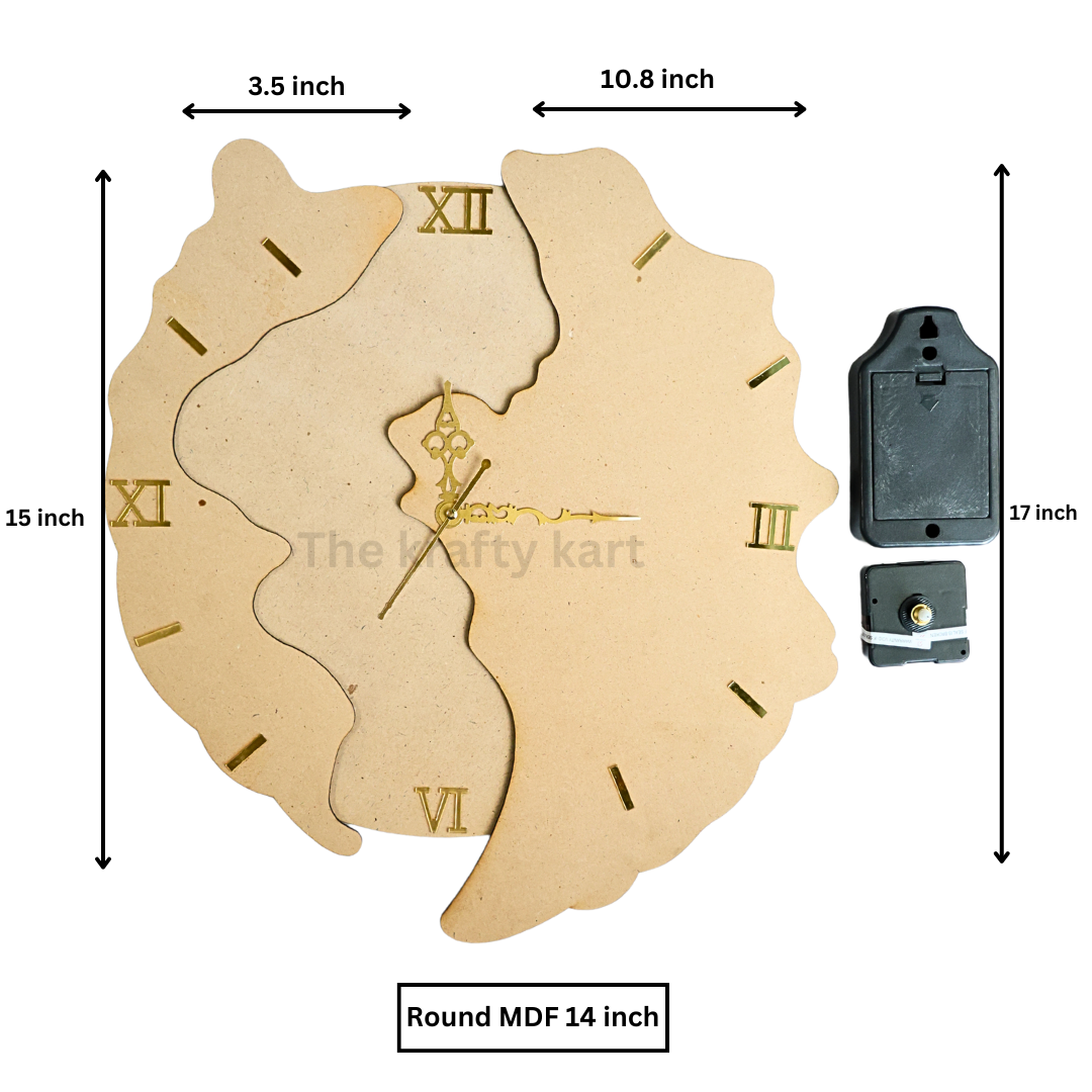 Geode Full Clock Set With Roman Numbers