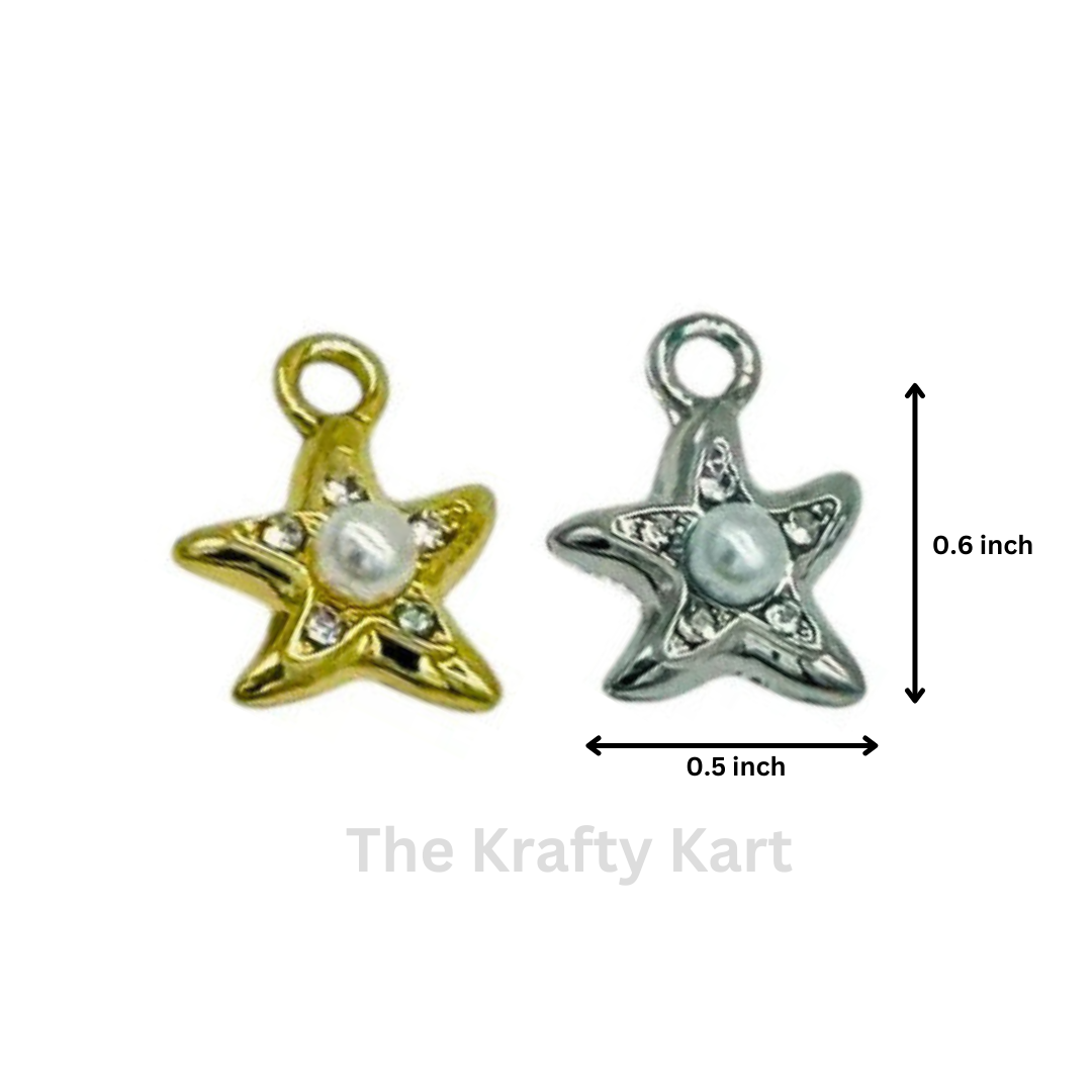Anti-Tarnish Starfish Charm Pendant (A)