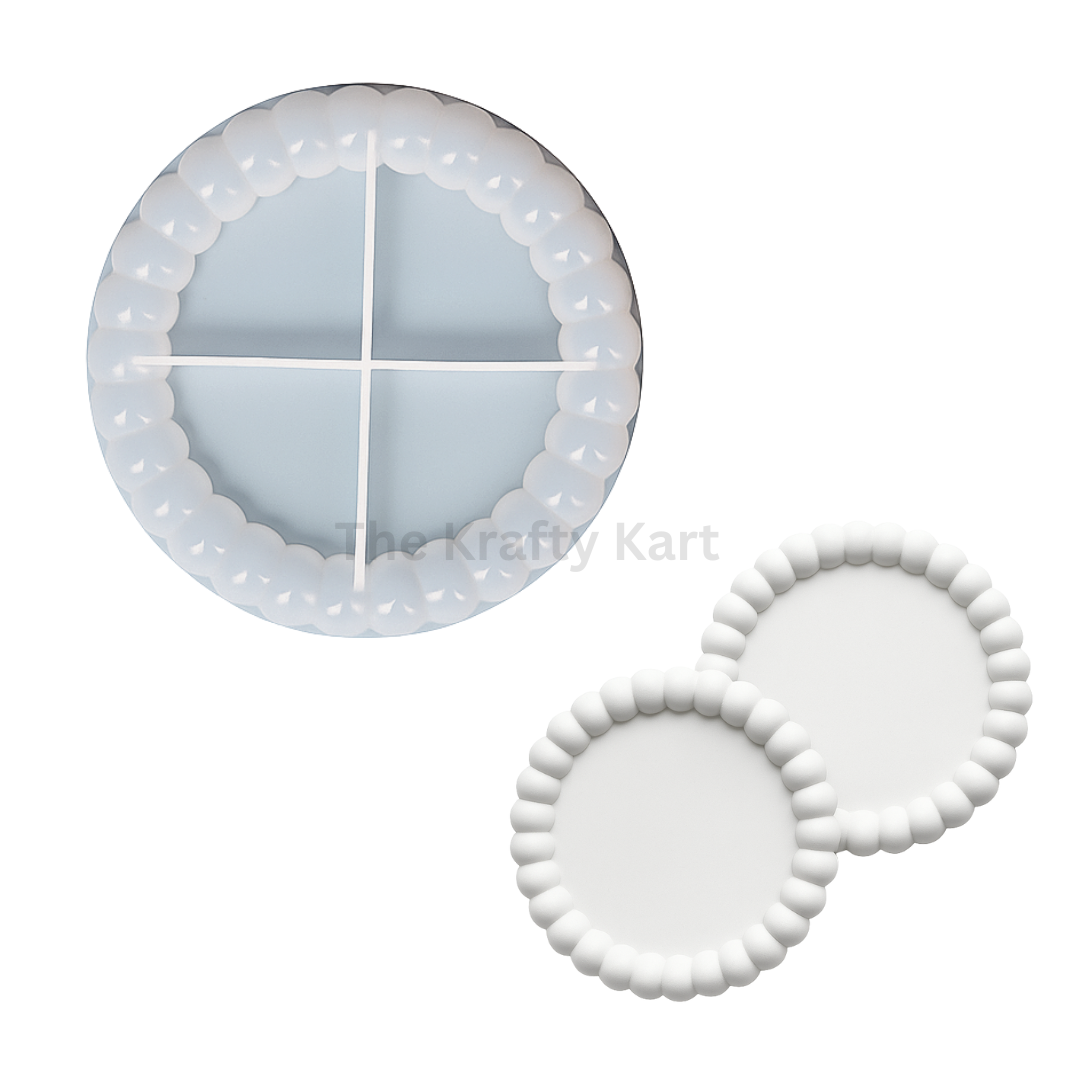 Small Bubble Edge Coaster Mould