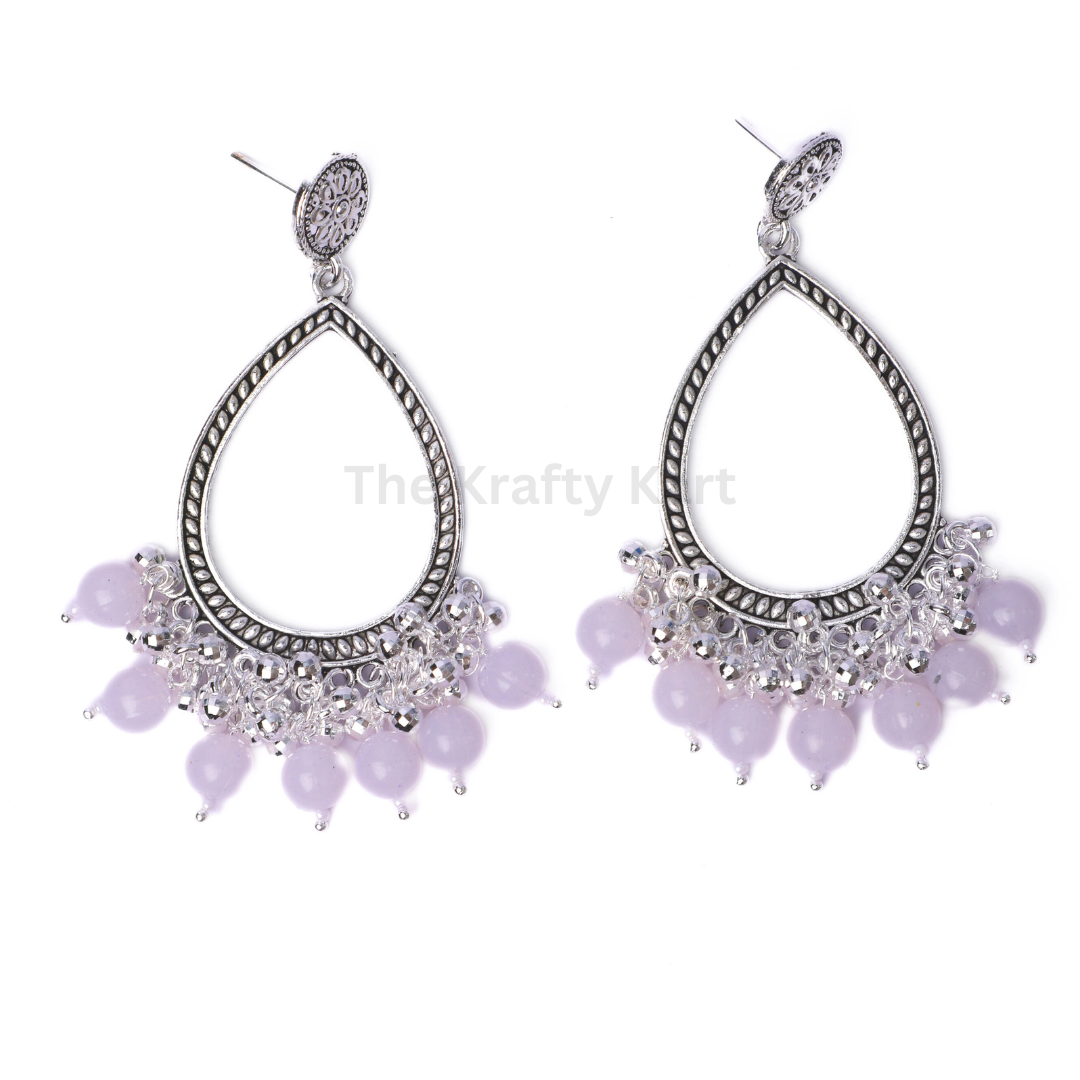Colourful Drop Resin Jhumka