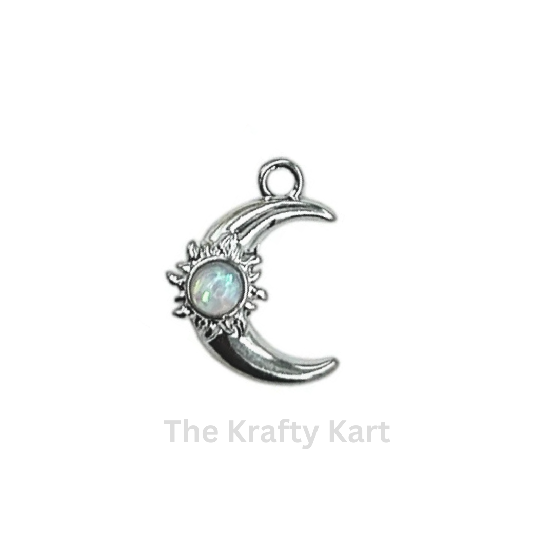 Anti-Tarnish Moon Charm Pendant (A)