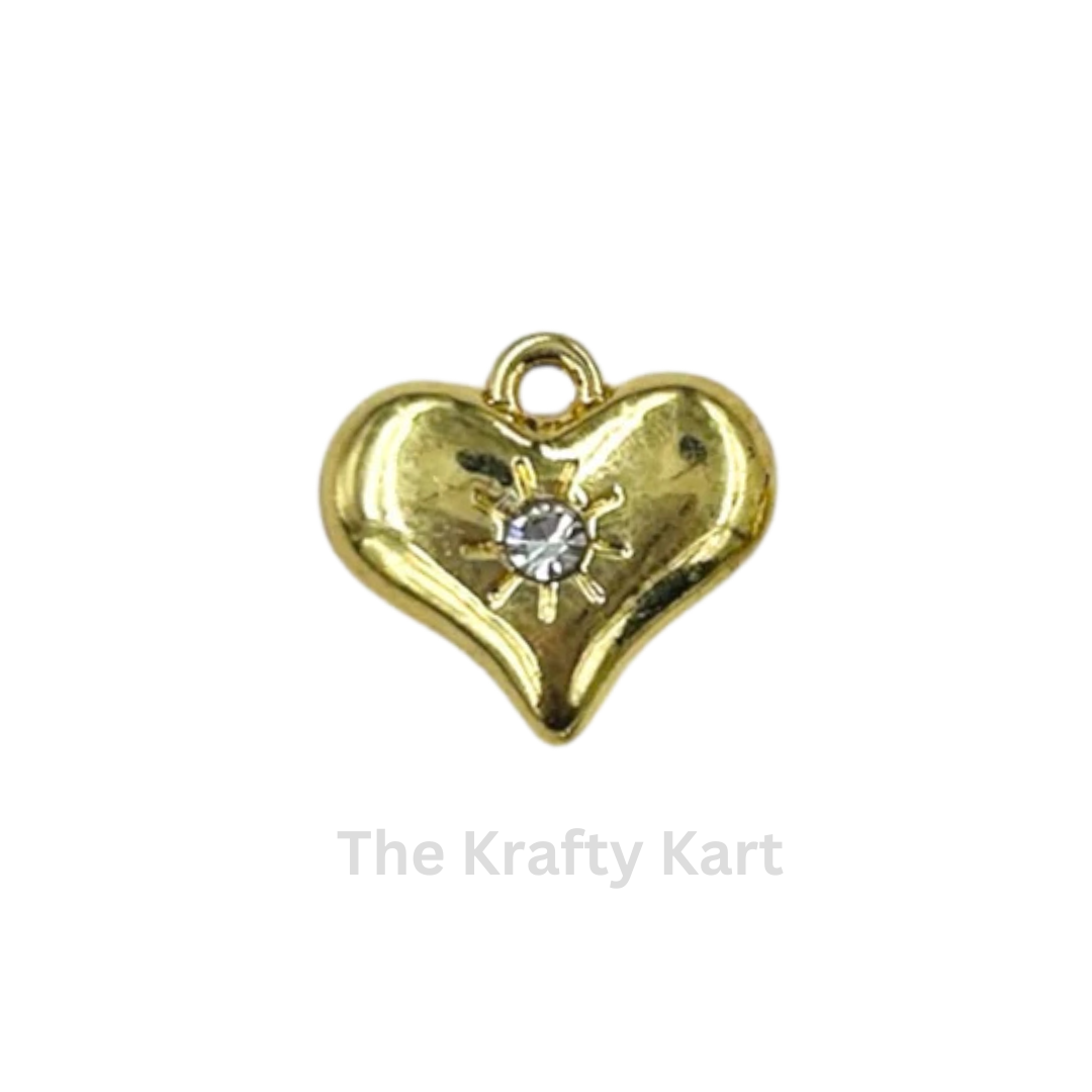 Anti-Tarnish Heart Pointed Charm Pendant